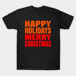 Happy holidays Merry Christmas T-Shirt